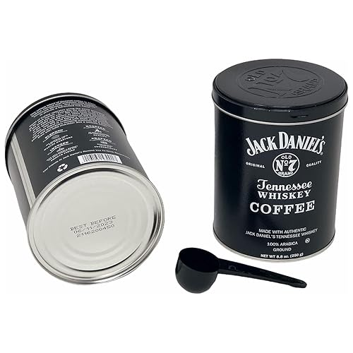 Miniatura 6 de Café Jack Daniels paquete de 2 88 oz cada uno con una cuchara medidora gratuita 1 cucharada05fl oz  100 Arábica  tostado medio  Café gourmet molido