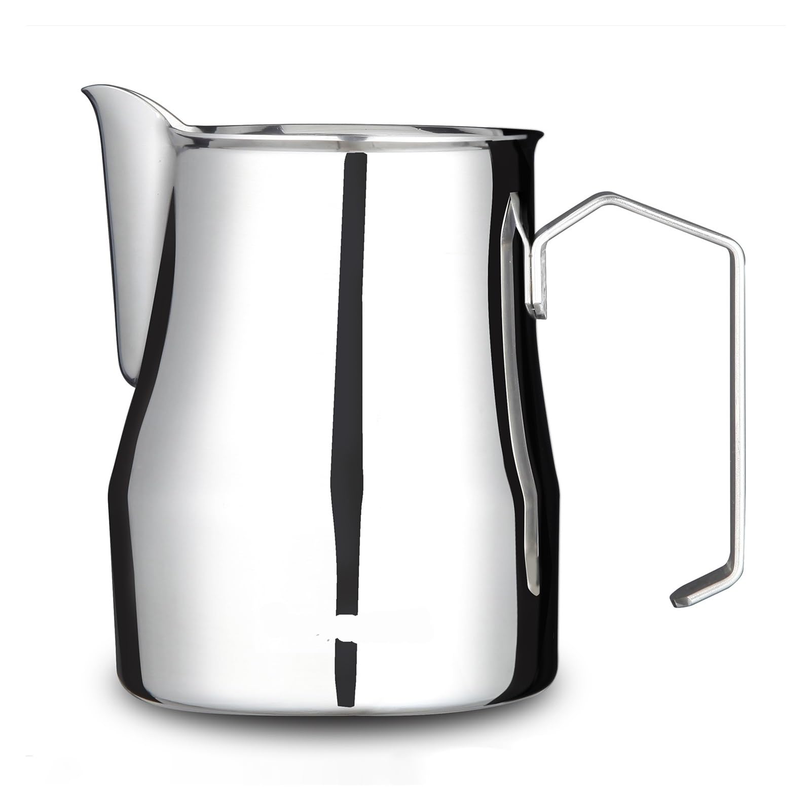 Compatible con jarra de café expreso, espuma acero inoxidable, leche, capuchino, Latte Art Cup(Black-350ml)