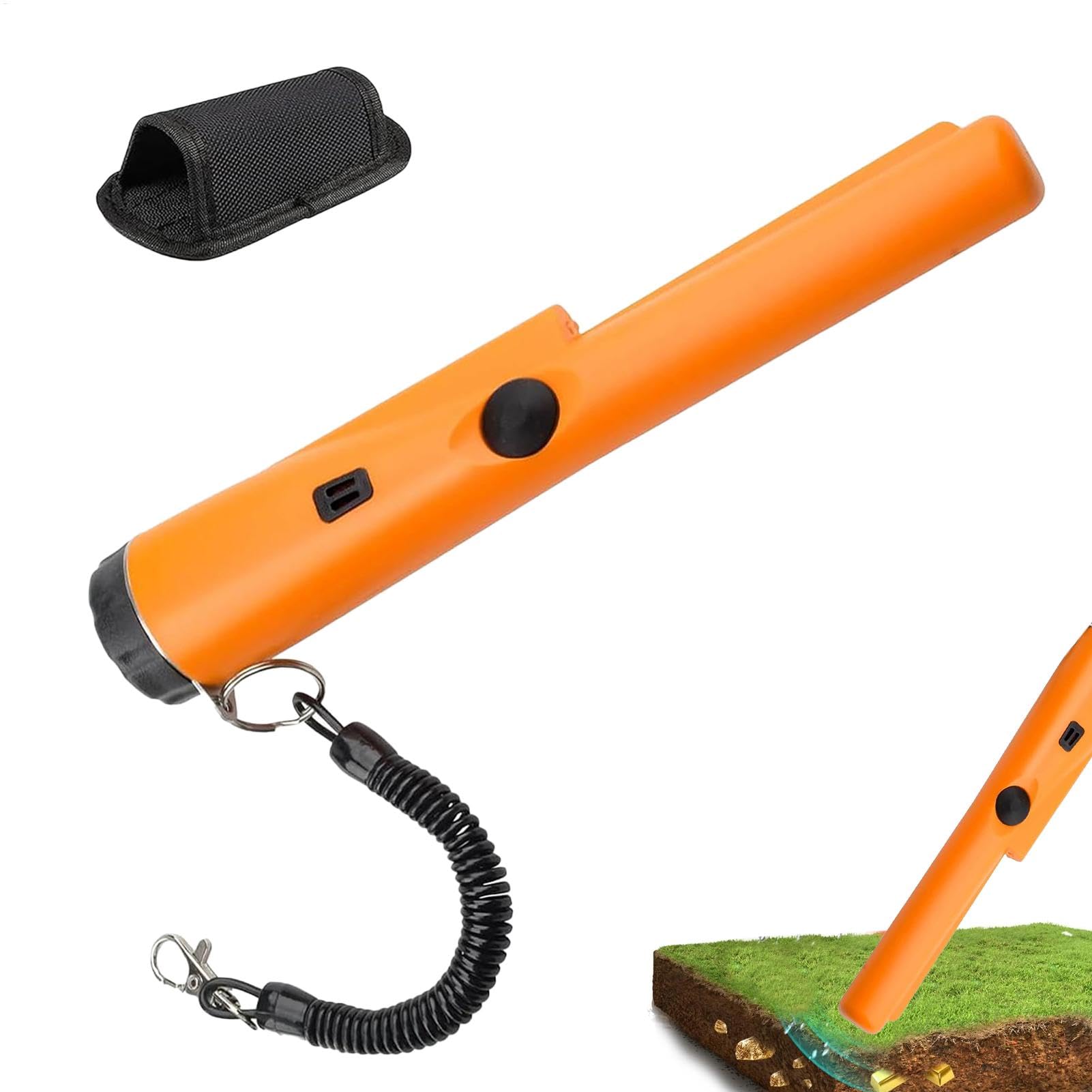 Metal Detector Pinpointer, Portable Metal Detector Finder Pinpointer, Professional Waterproof HandHeld Detectors Wand, Search Treasure Pinpointing Finder