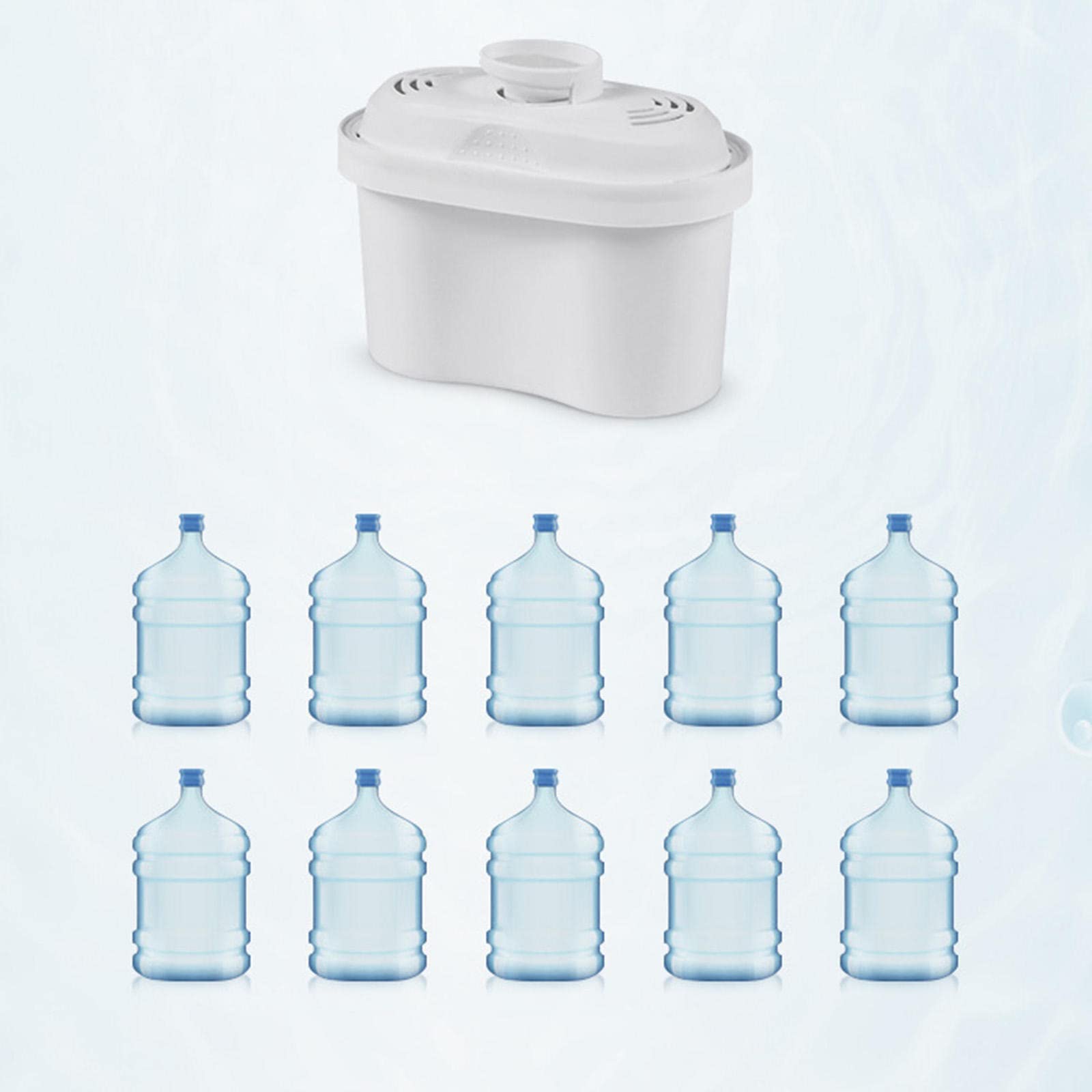 Dzbanek filtrujący do lodówki, dzbanek filtrujący wodę 3,5 l + 3 wkłady filtrujące, smukły dzbanek na lodówkę, wkłady filtrujące redukują zanieczyszczenia chlorem i wapnem