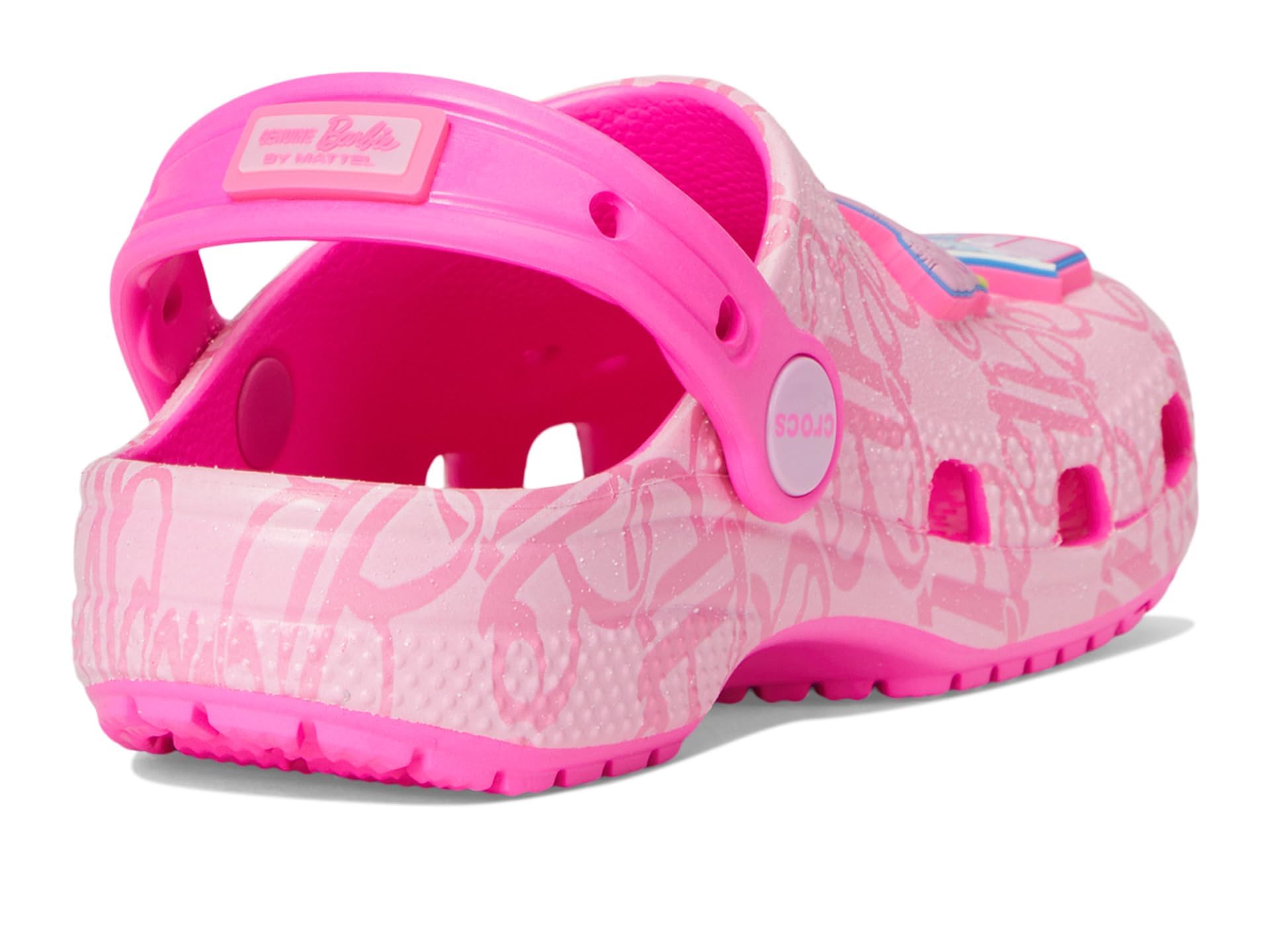 Crocs Mattel Pink Barbie Classic Clog T, Zoccoli Unisex - Bambini e Ragazzi