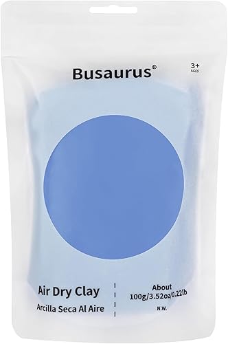 Miniatura 7 de 100g de arcilla de espuma azul de secado al aire, arcilla mágica para modelar DIY para niños, arcillas suaves y coloridas para suministros Azul,Azul