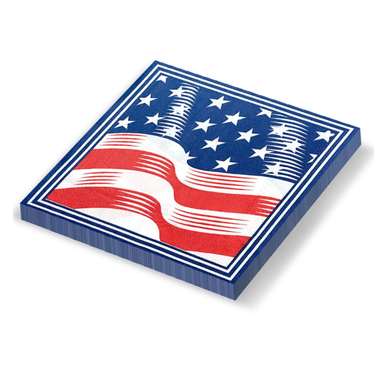 PLAFOPE 120 Piezas Servilleta De Papel 4to Servilletas De Americana Servilletas De Papel Decoración Nosotros Diseño De La Americana De Cena A Nosotros
