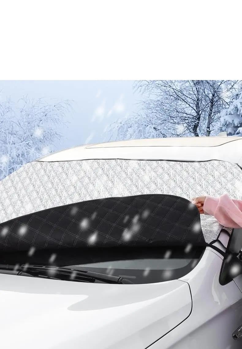Couverture Pare-Brise Voiture Couverture Magnétique Pare-brise Voiture Couverture Neige Pare-brise Avant Voiture Pare-soleil D'extérieur Imperméable Protection Anti-gel Glace Bache Pare-Brise