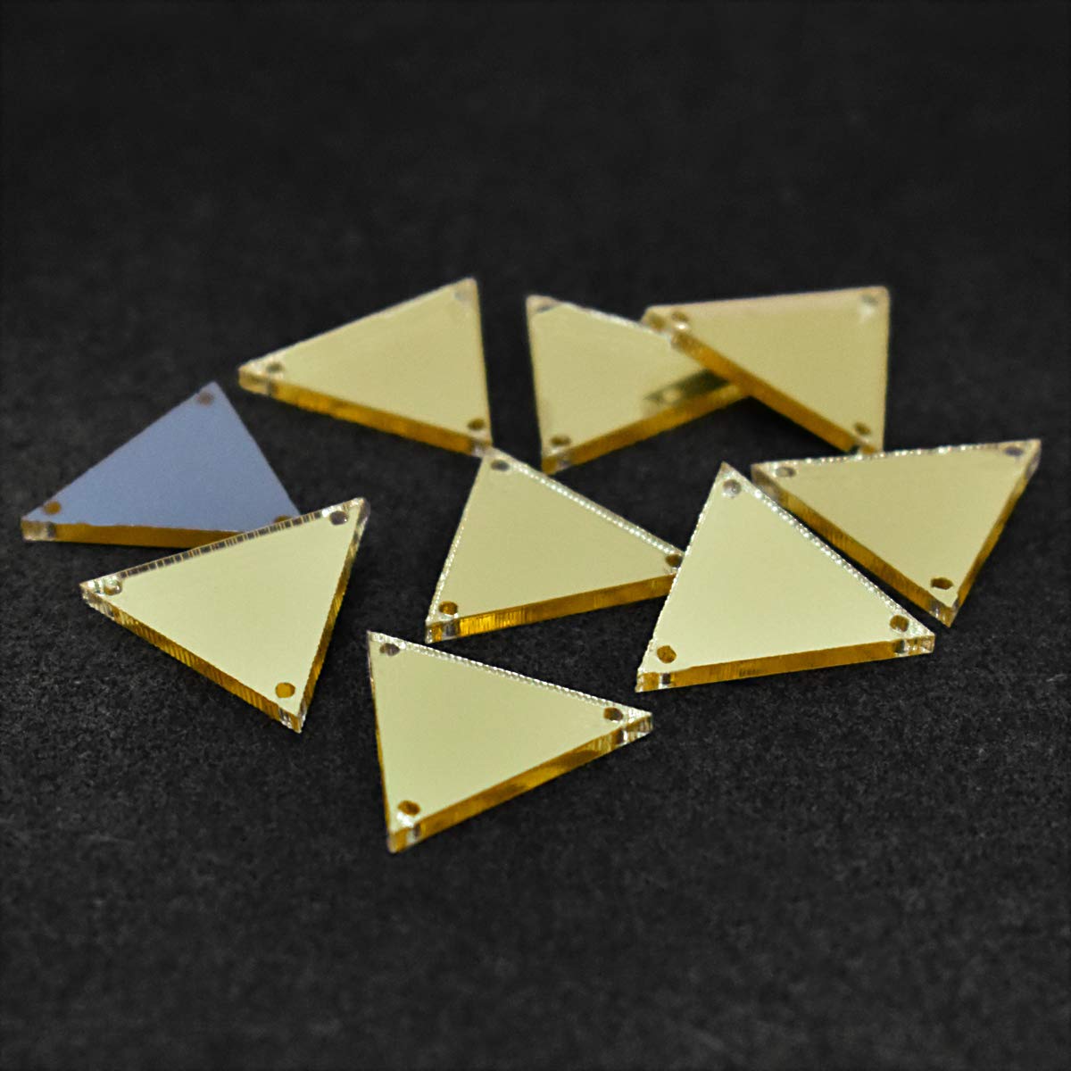 Embroiderymaterial Acrylic Mirror for Embroidery and Craft Purpose (Triangle Shape, 25 Pieces) (B07GXNBT42) Amazon Price History, Amazon Price Tracker