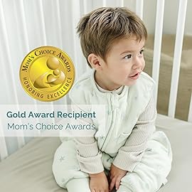 Tealbee Dreamsuit Toddler Sleep Sack with Feet - Walker Sleep Bag with Legs, Rayon made from Bamboo, Winter 1.5 TOG, 2-Way Zipper, 3T-4T - Seashell