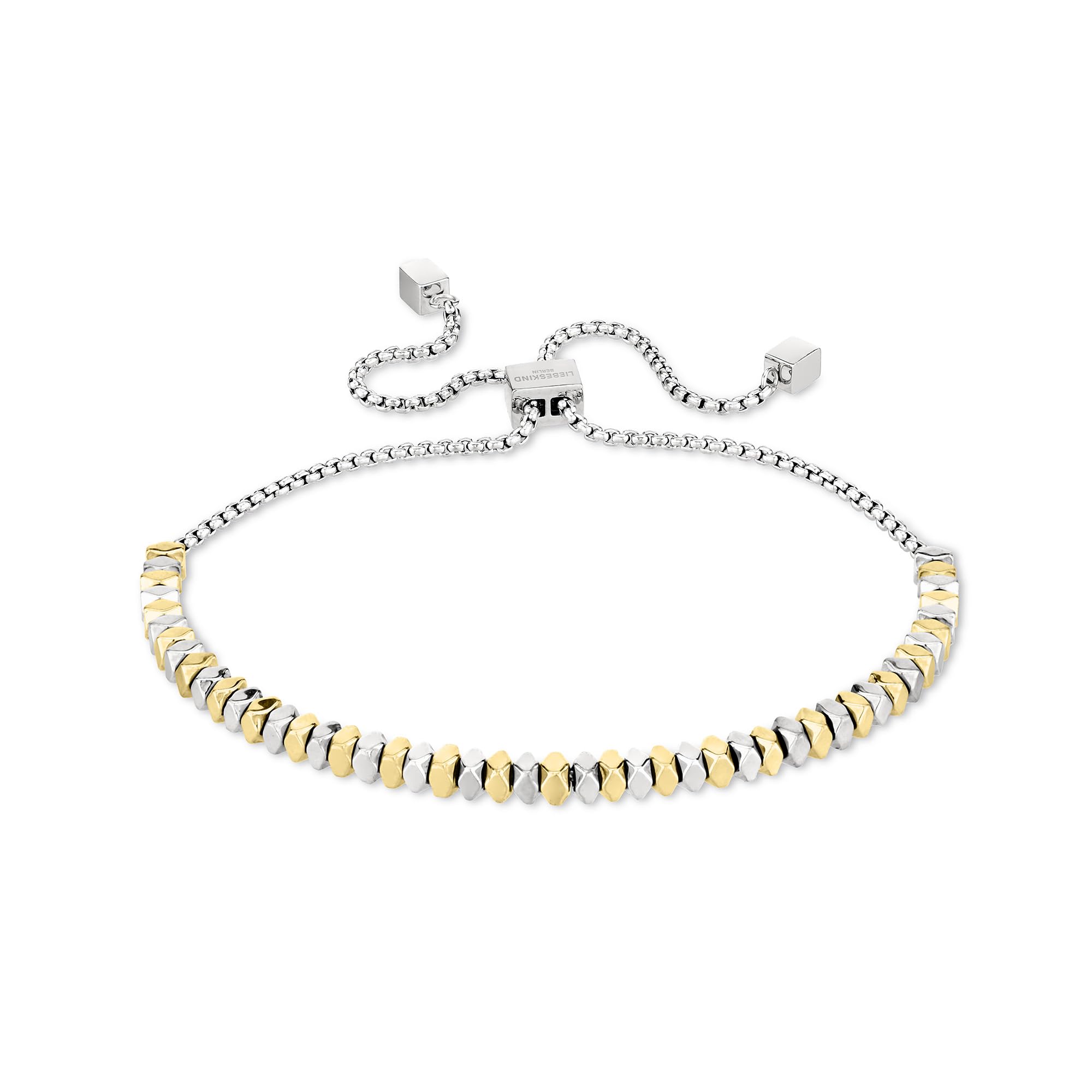 Liebeskind Berlin Ladies Bracelet LJ-1766-B-17 in Stainless Steel IP Bicolor Silver/Gold