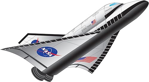 Miniatura 6 de WindNSun Cometa de nailon 3D de gran tamaño transbordador espacial de avión 50 pulgadas de ancho