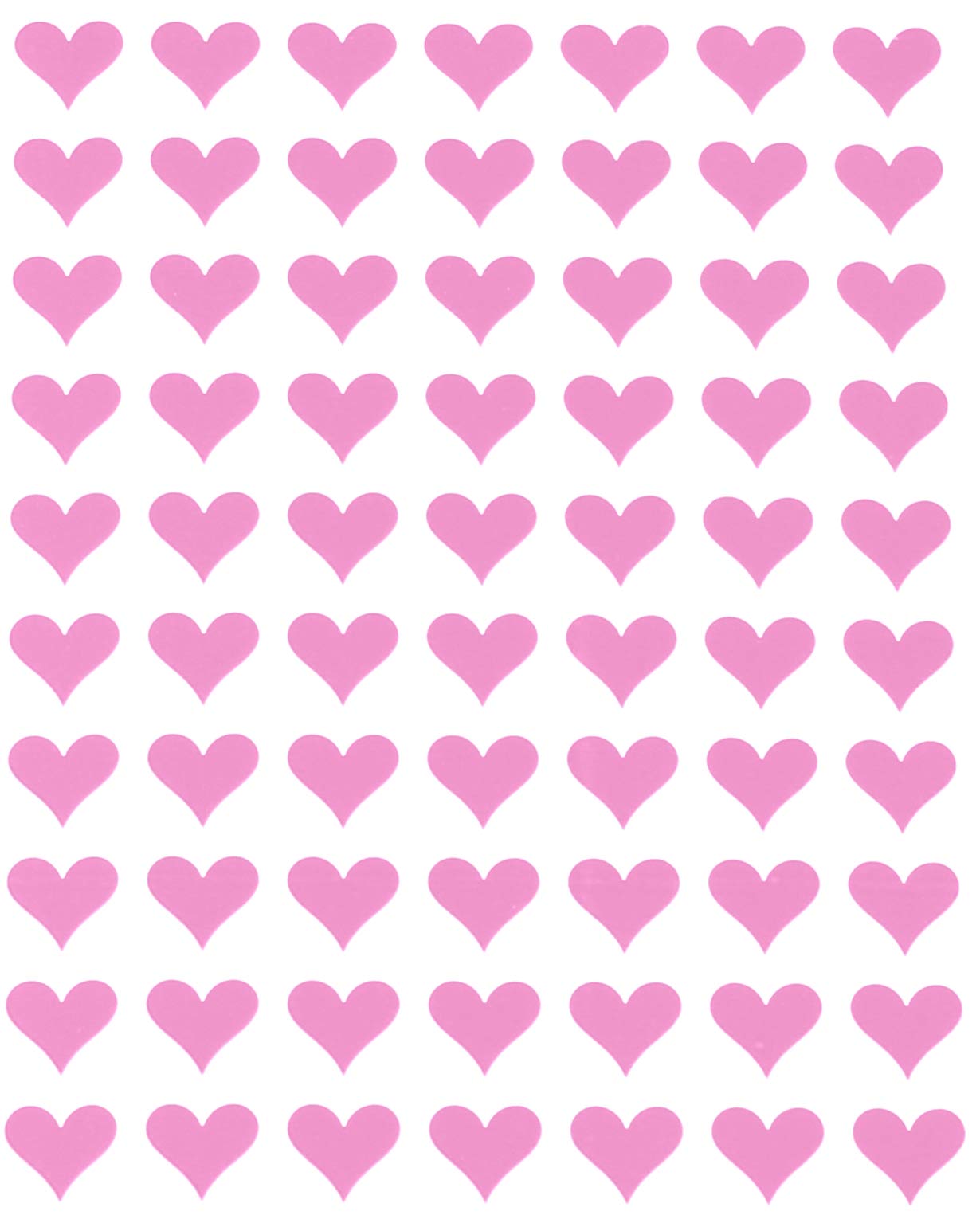 Royal Green 13MM (0.5 Inch) Pastel Pink Heart Stickers for Arts and Crafts Decorative Envelope Seals for Invitations, Party Favors, and Crafts - 350 Pack — image 1