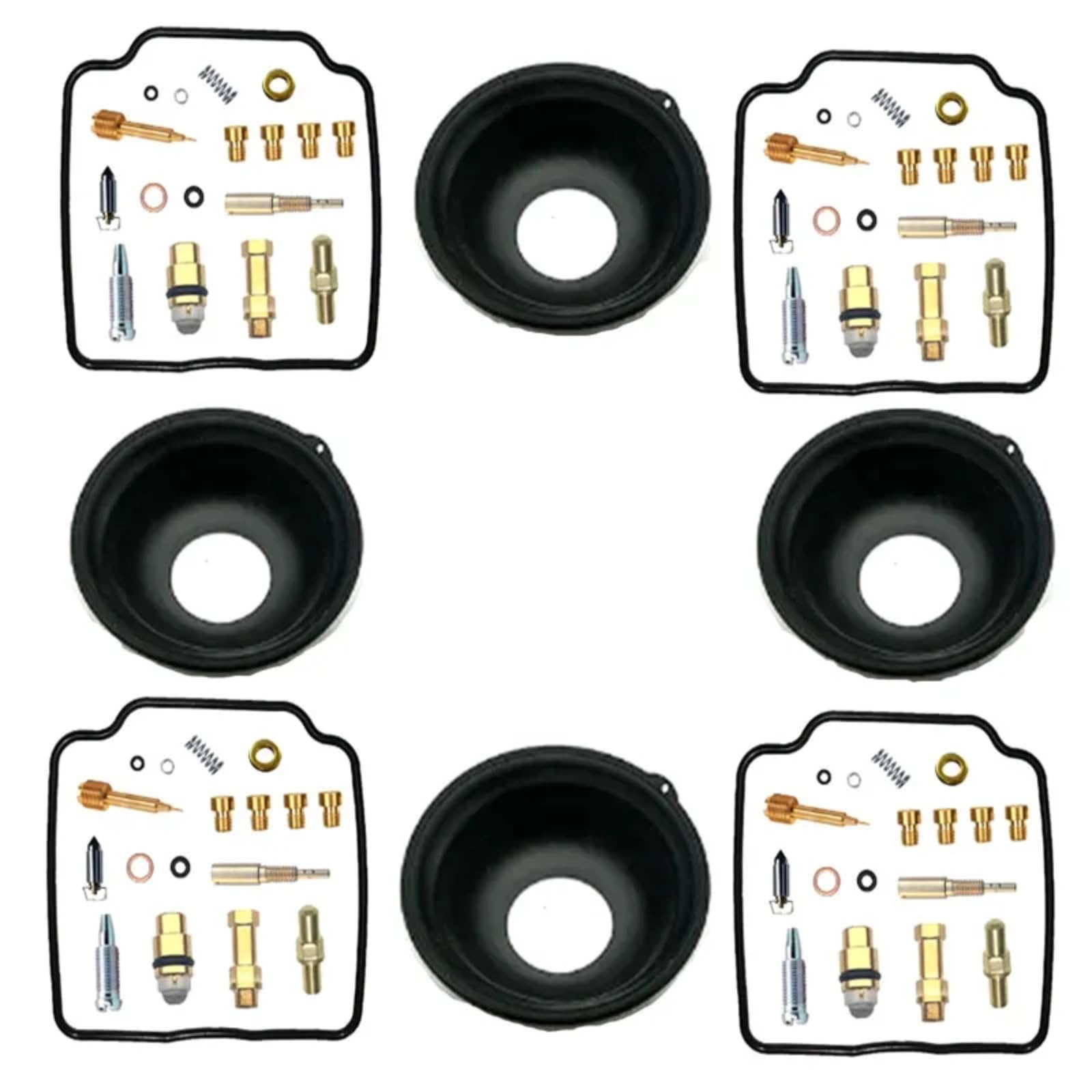 Kit Carburador Repuesto Kit De Reparación De Carburador De Motocicleta, Diafragma De Motor Compatible Con Yamaha Para FZR1000 Para Genesis 1987 1988, Piezas De Reconstrucción De Émbolo(C Style)