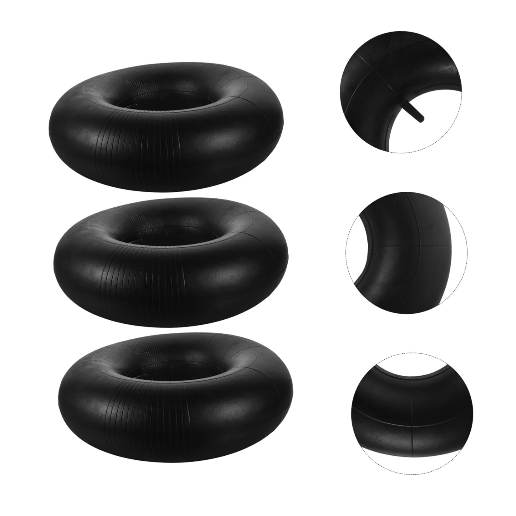 ifundom 3 Stück Ersatzreifen und Schlauch für Rasenmäher Traktor 15x600 6 Gummi mit Geradem Ventil Hohe Elastizität Geeignet für Gartentraktor und Rasenmäher