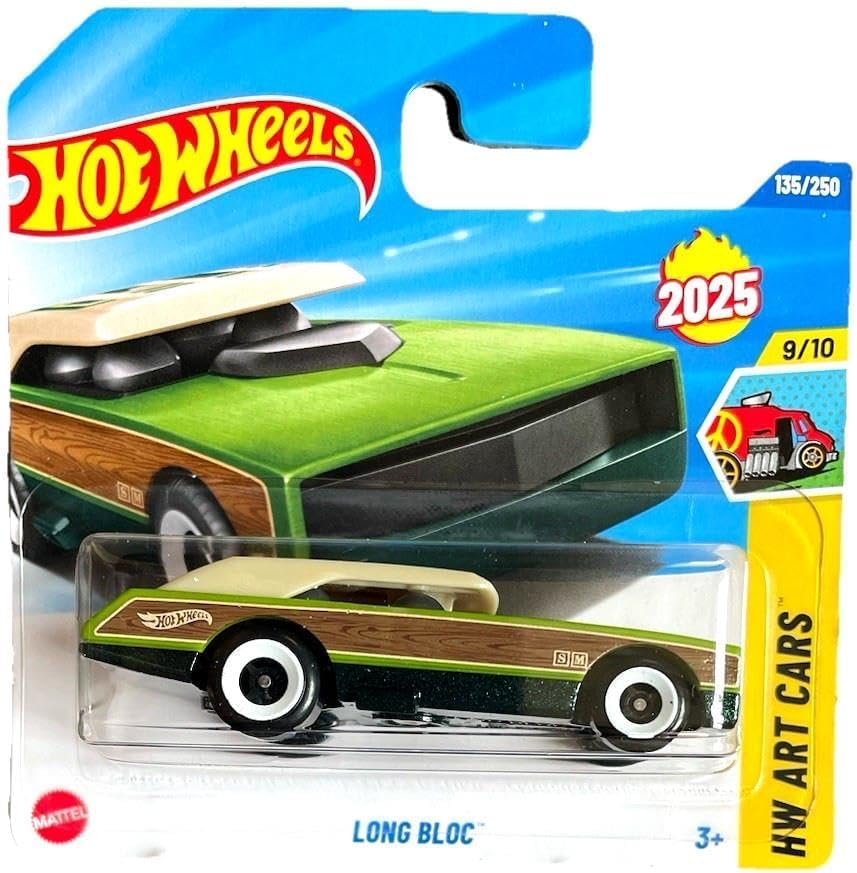 Hot Wheels HYX97 Lot de 4 Blocs Longs
