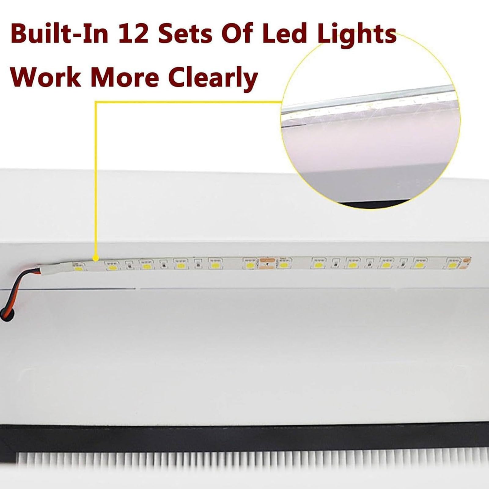 Contenitore per la Raccolta della Polvere per Laboratorio odontotecnico,Dotato di Filtro e Luce LED,Visione Chiara,utilizzo Semplice,Impedisce la Diffusione della Polvere