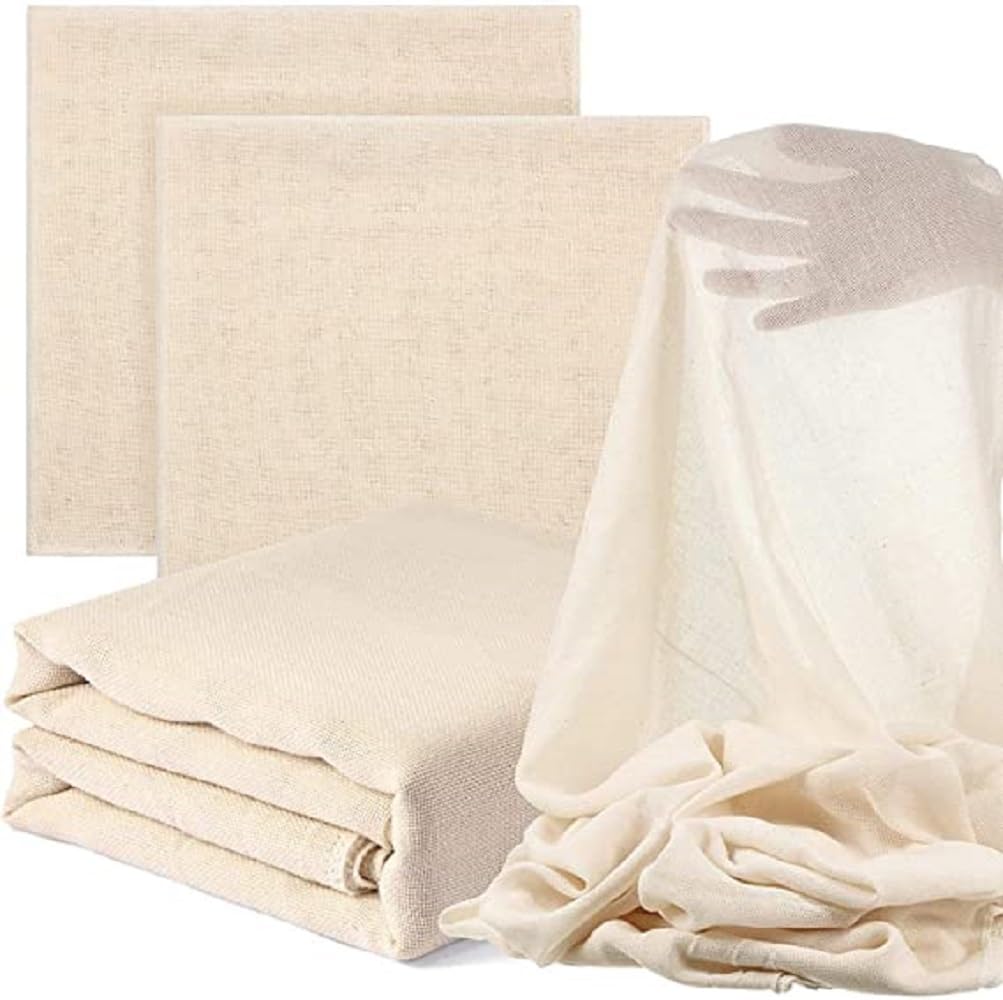5 Metre 100% Cotton Muslin Cloth for Hung Curd, Paneer Making, Cheese Straining, and Kitchen Cooking | Multi-Purpose Cheesecloth for Nut Milk, Juice Straining, and Idli Steaming.