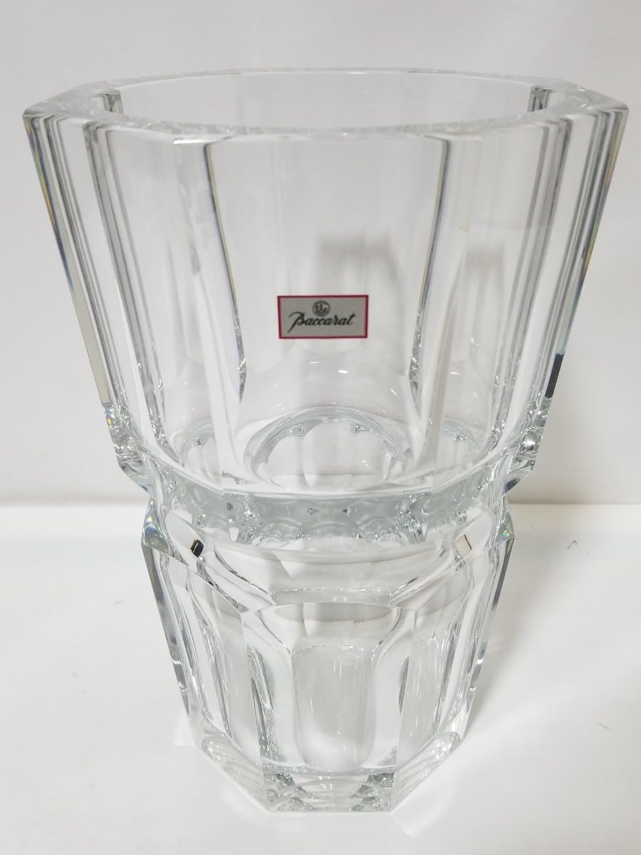 バカラフラワーベース 花瓶 エディス 大型花瓶 八角形 高さ25cm