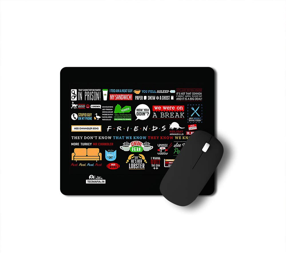 Tee Mafia Friends Activity Gaming Mouse Pad for Gamers | Freindship Day Mousepad | Friends Mousepad | Anti Skid Technology Mouse Pad for Laptops and Computers-MP-259 (B08D3V2Q7C) Amazon Price History, Amazon Price Tracker
