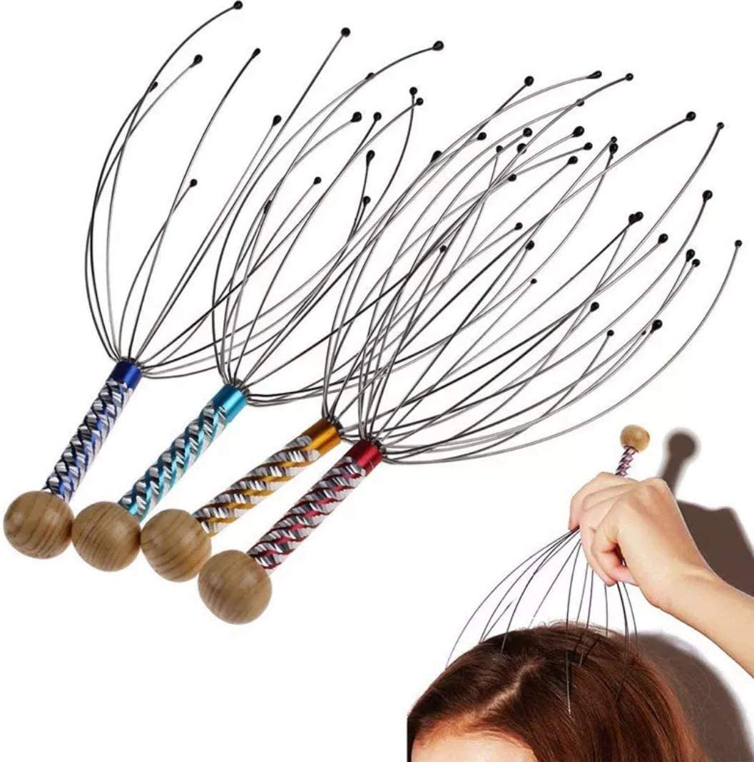 Crystal Scalp Massage Head Massage 14 Fingers Head Scratter Head Massage Body Relaxing Hair Massage Scalp Scrater (Pack of 04) Crystal Scalp Massage Head Massage 14 Fingers Head Scratter Head Massage Body Relaxing Hair Massage Scalp Scrater (Pack of 04)