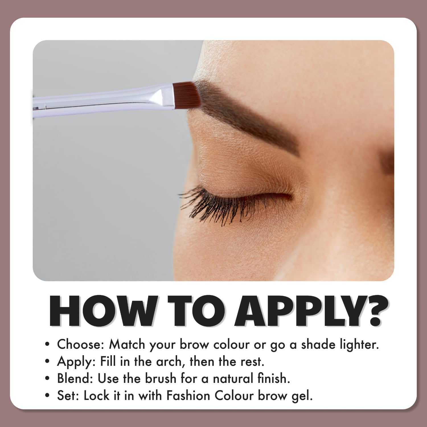 Fashion Colour Dual Eyebrow Powder & Transparent Waterproof Mascara (Black & Transparent Mascara) 3