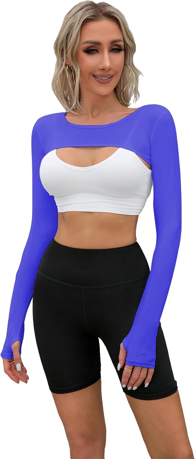 Cooling Shawl Arm Sleeve Sun Protection Women's tops for Golfing,Riding,Driving