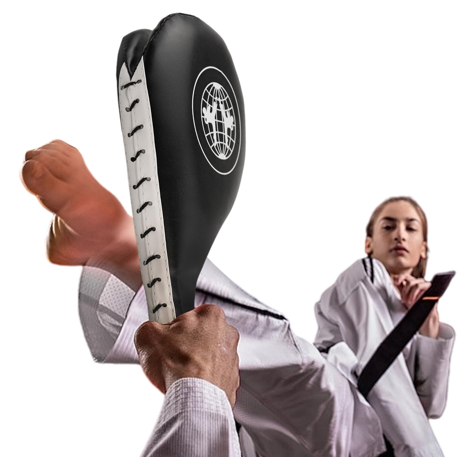 Lot de 2 coussinets de Taekwondo Kwon, coussin de frappe karaté kickboxing entraînement de Taekwondo, kickboxing mitaine de frappe pour entraînement de karaté, kickboxing, arts martiaux