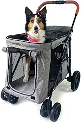 Carrinho de passeio para Pet, animal de estimação, cachorro, cão, gato de grande porte até 30 Kg