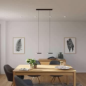 Dimmbare Pendelleuchte 'Evanos', LED Deckenleuchte, moderne Hängelampe Esstisch Wohnzimmer Smart Home Alexa Google Home Tuya