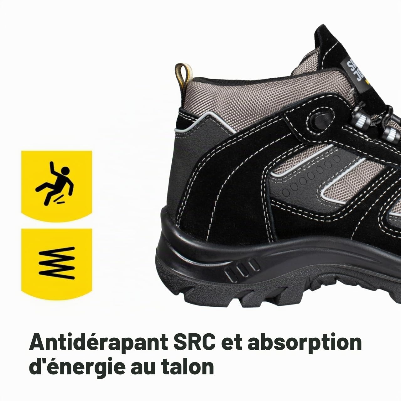 SAFETY JOGGER Chaussures de Sécurité S3 - Climber – Baskets de Travail pour Hommes et Femmes, Bottines Antidérapantes avec Embout en Composite et Semelle Anti-Perforation et Textile, sans Métal