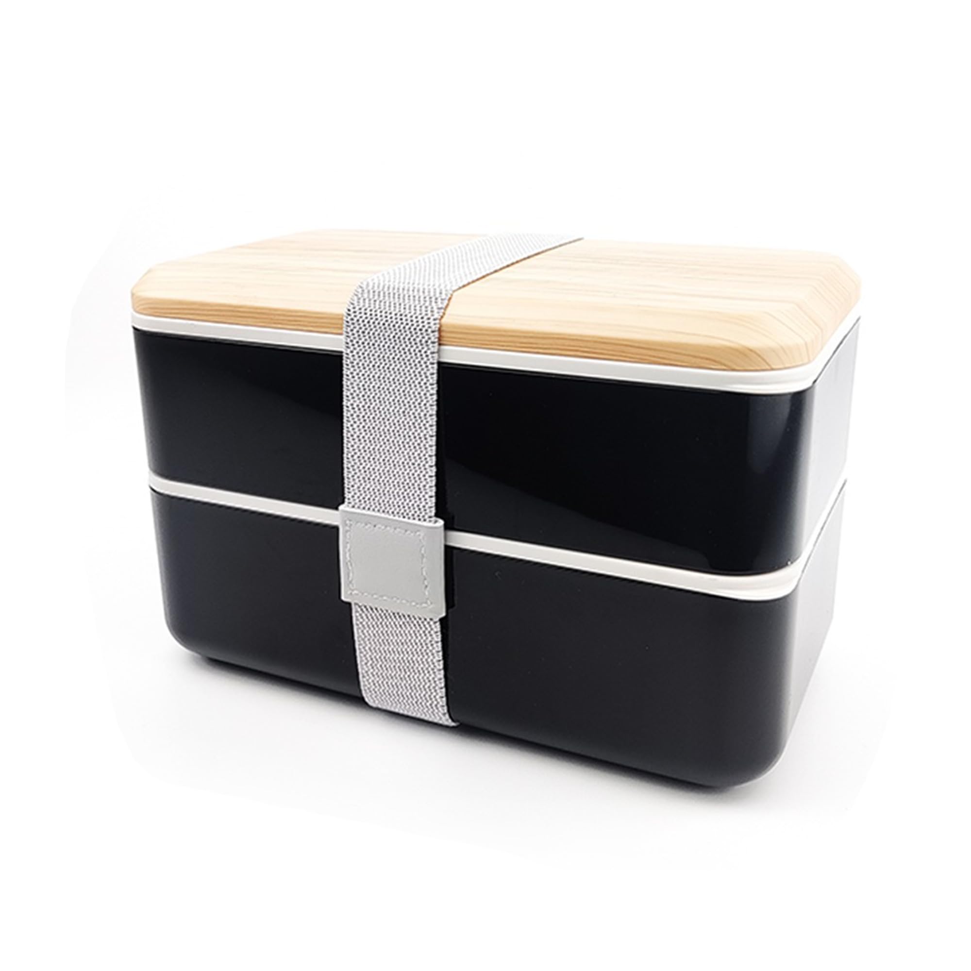 UGS TradersBento Lunch Box with Cutlery Set | 2 Compartments Japanese Lunch Box | Portable, Leakproof, Dishwasher & Microwave Safe Lunch Container | Stackable Food Storage Box for Kids and Adults