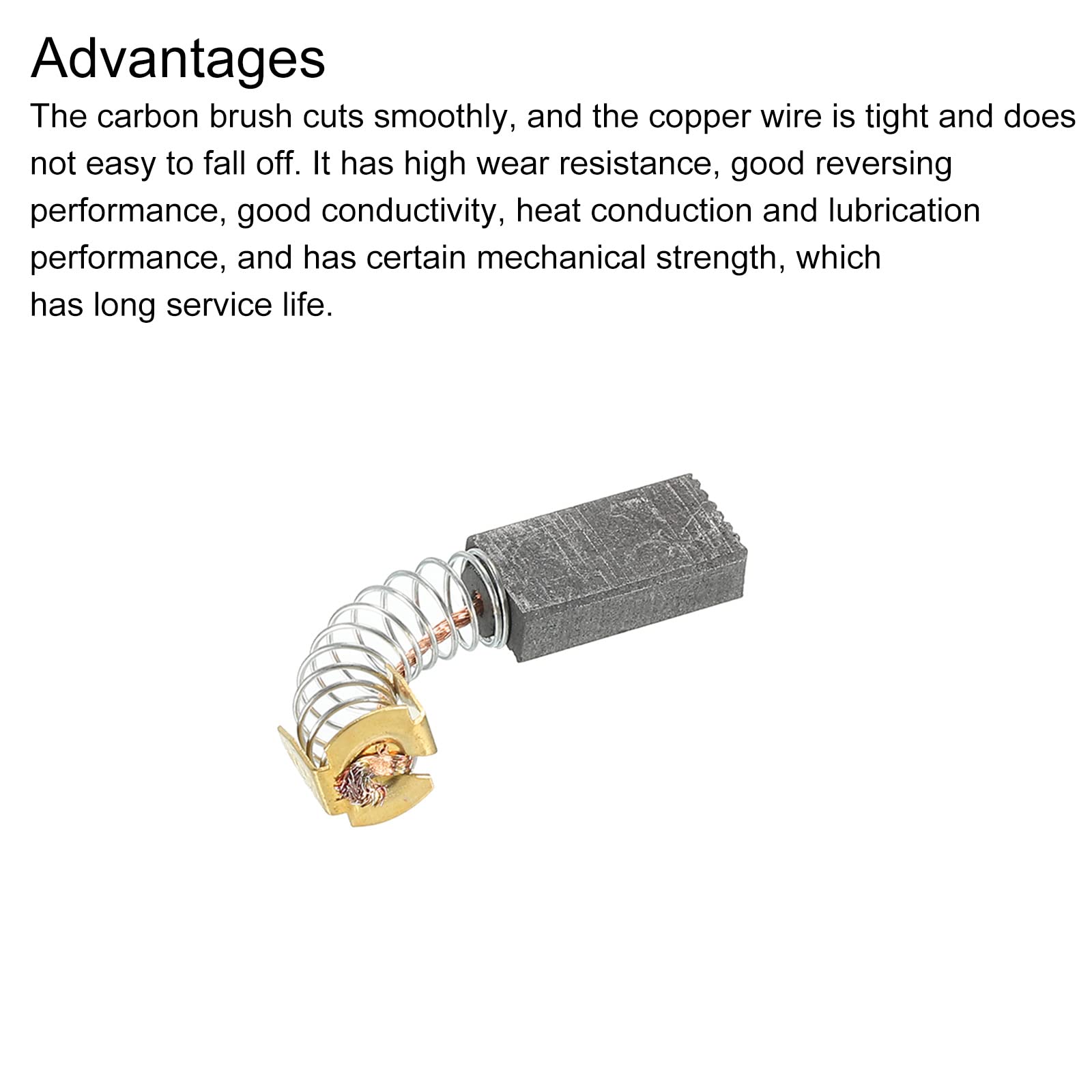 PATIKIL Carbonio Spazzole Spazzola di Carbone di Ricambio 20x10x5mm per Motori Elettrici Potenza Strumento Angolo Smerigliatrice Tavolo Ricambio Parte Riparazione, 4pz