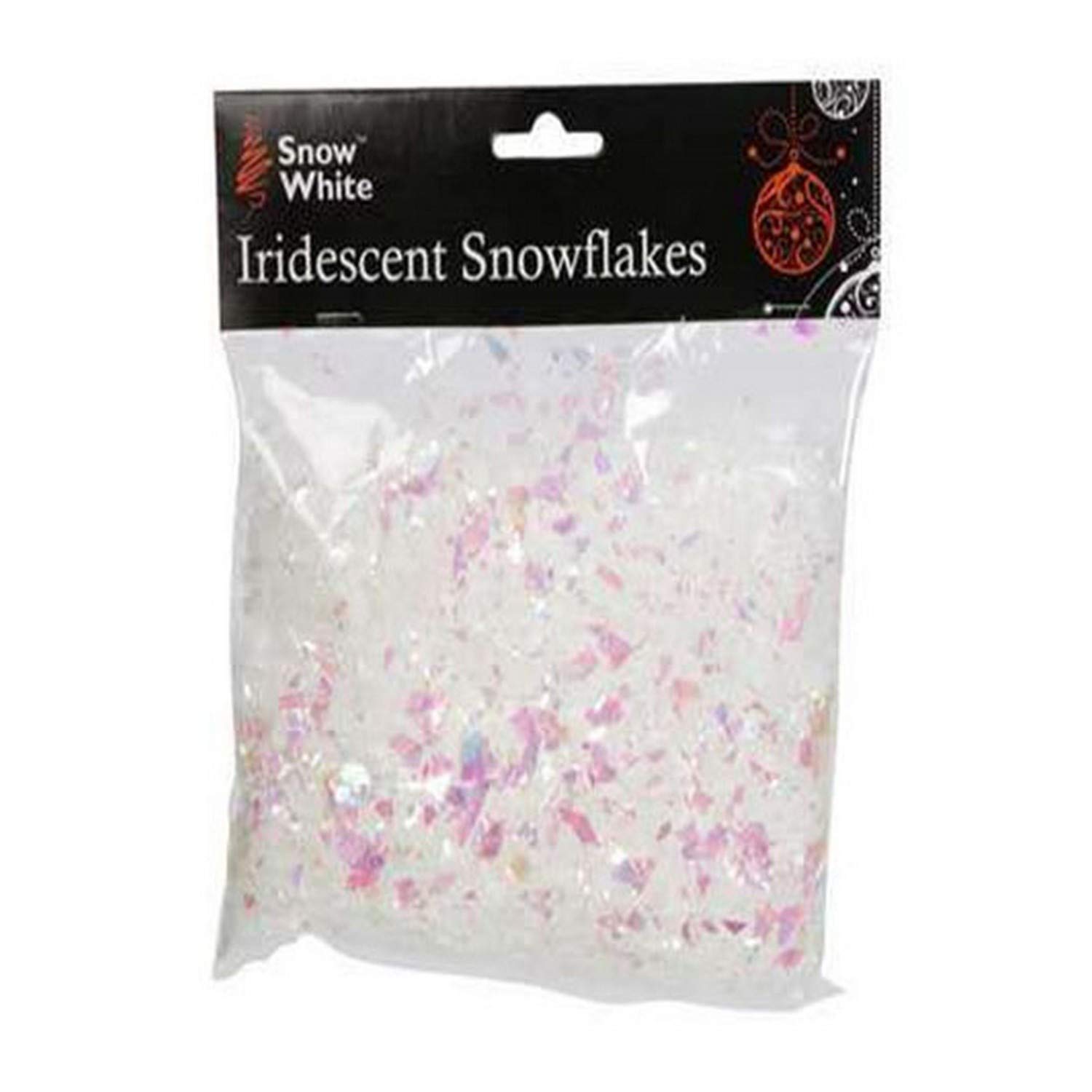 AKH Künstliche Schneeflocken 100 G | Schillernde Winterdekoration Für Weihnachten | Wiederverwendbar