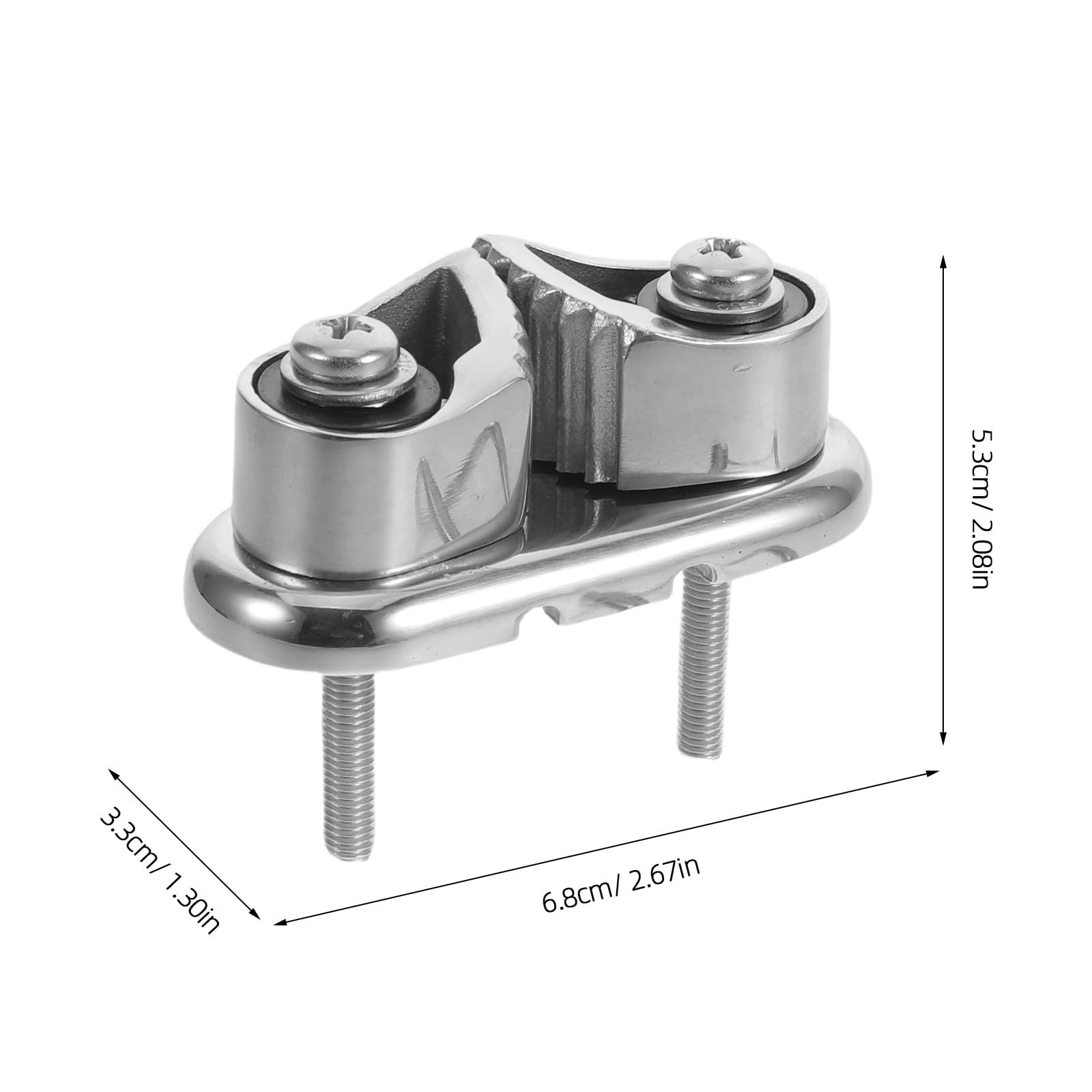Toddmomy Morsetto per Fune a Bitta in Acciaio Inossidabile - Morsetti per Cavi marini con Anello passacavo - Bitte nautiche - Supporto per Fune per Barche per ferramenta di Coperta e Attrezzatura per