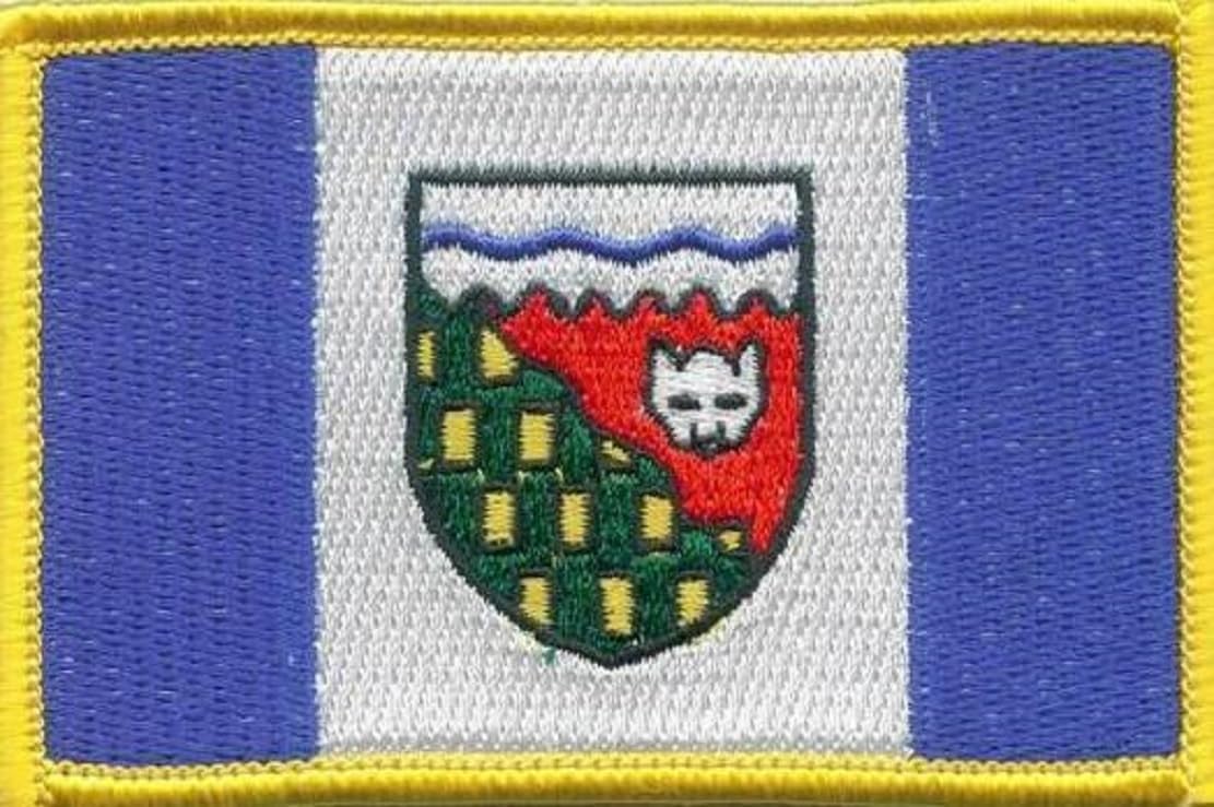 Canadian Province Flag Patch, Measures 3.50" x 2.25", Canadian Province Embroidered Iron On or Sew On Flag Patch Emblems 20 Patch Options Available (Complete Canadian Province Set)