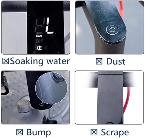 Miniatura 5 de Glodorm - Carcasa impermeable para tablero de instrumentos Ninebot Scooter de silicona, accesorios para Segway Ninebot MAX Scooter eléctrico