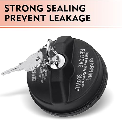 Miniatura 3 de Tapa del depósito de combustible con bloqueo, tapa de depósito de combustible antirrobo sellada de plástico ABS, OEM #05278655AB 5278655ab, piezas