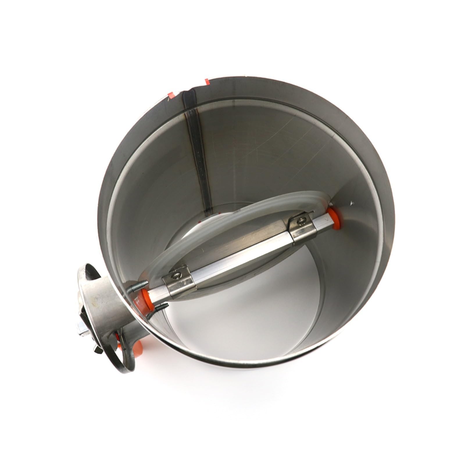 Válvula de retención compuerta aire Manual acero inoxidable 201, conducto ventilación con mango diámetro 80mm/100mm/125mm/150mm(125mm)