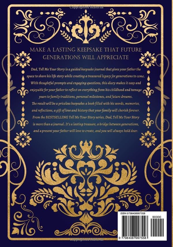 Dad Tell Me Your Story: A Father's Life Story Keepsake Journal to Fill in and Give Back (Tell Me Your Story (Family Members' Stories)) - Image 2