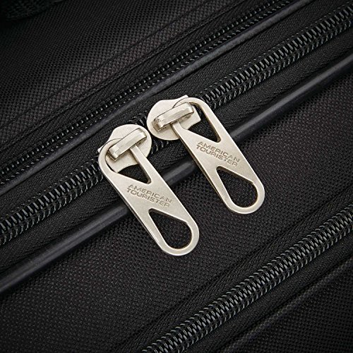 American Tourister Fieldbrook XLT Softside Upright Luggage, Black, 4-Piece Set (BB/DF/21/25)