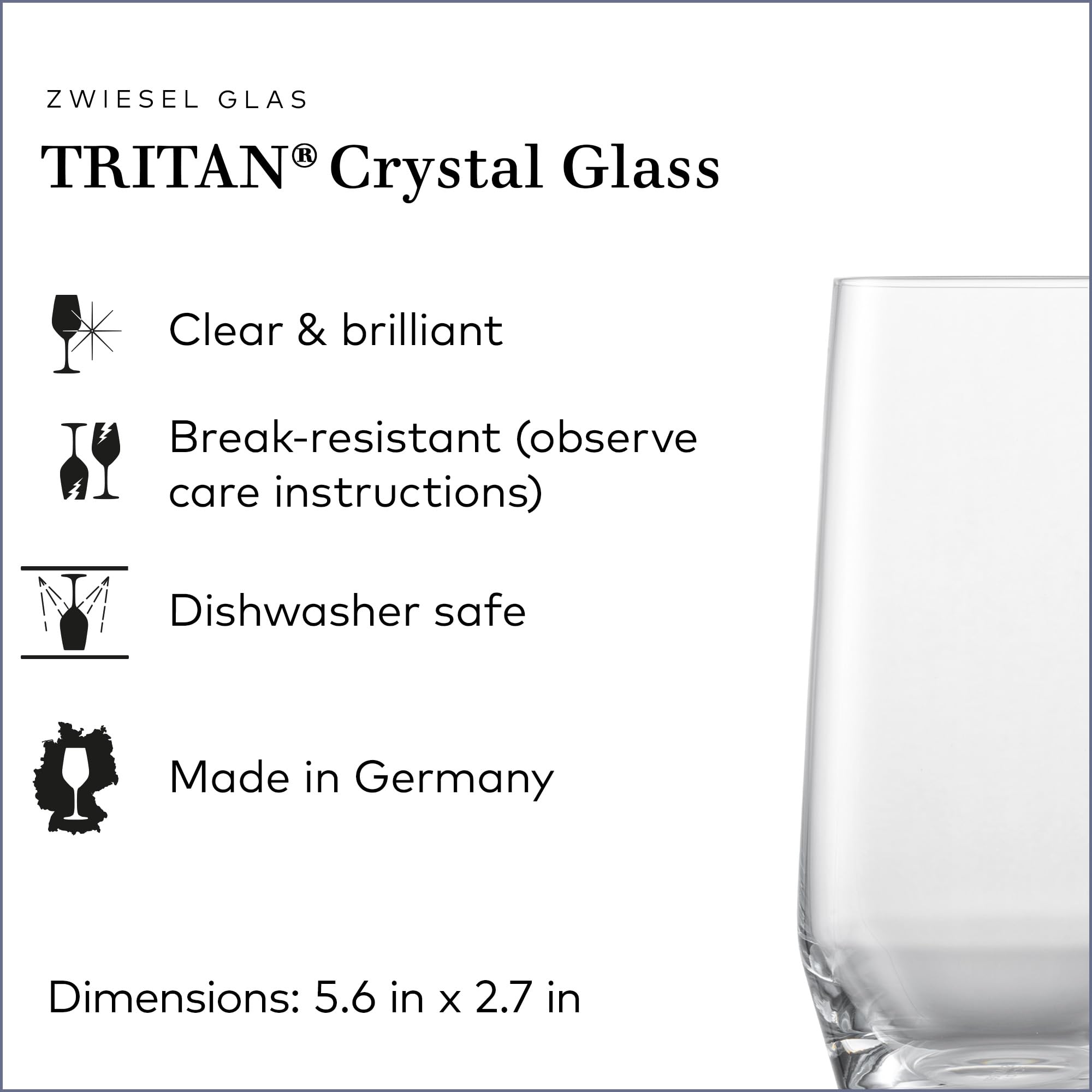 Schott Zwiesel 112420 Copas de cóctel, vidrio, transparente, 6 unidades, vidrio, transparente, 23.8 x 16.6 x 15.3 cm