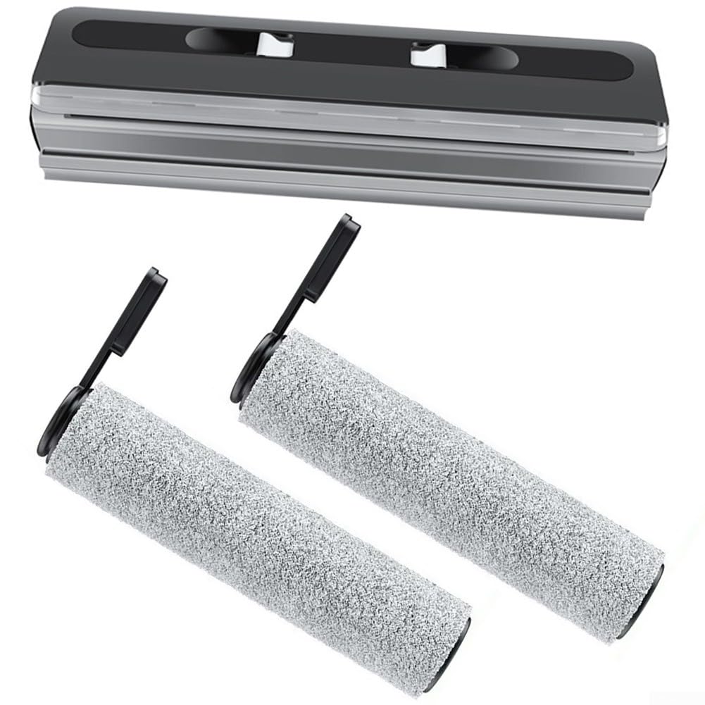 Donkivvy Kit de brosse et brosse principale pour aspirateur Tineco Floor S6/S7 Pro (2 rouleaux de brosse + 1 housse de brosse principale
