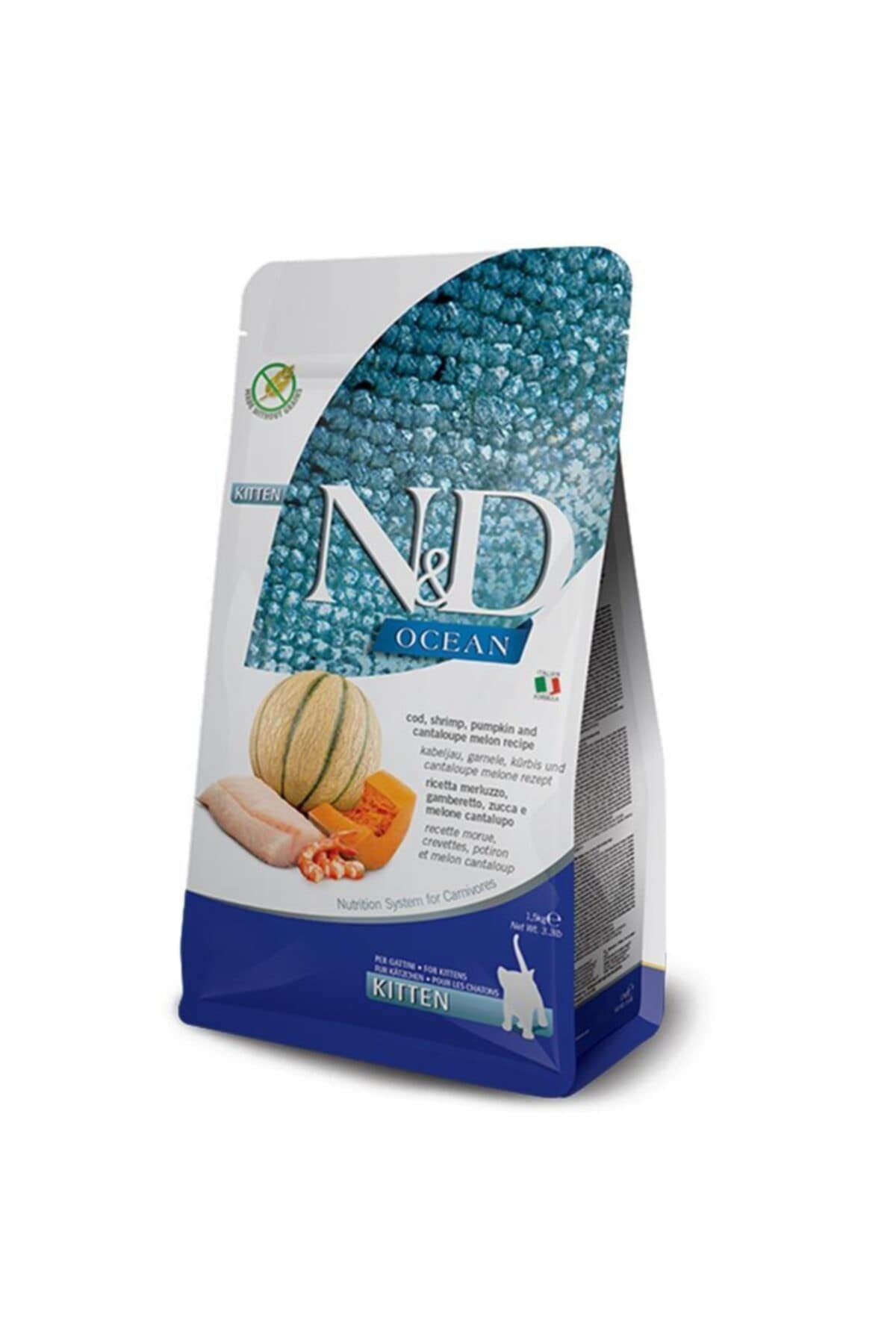 N&D Ocean Kitten Cibo Per Gatti - Merluzzo, Gamberetti, Zucca E Melone 5 Kg - Foto 11