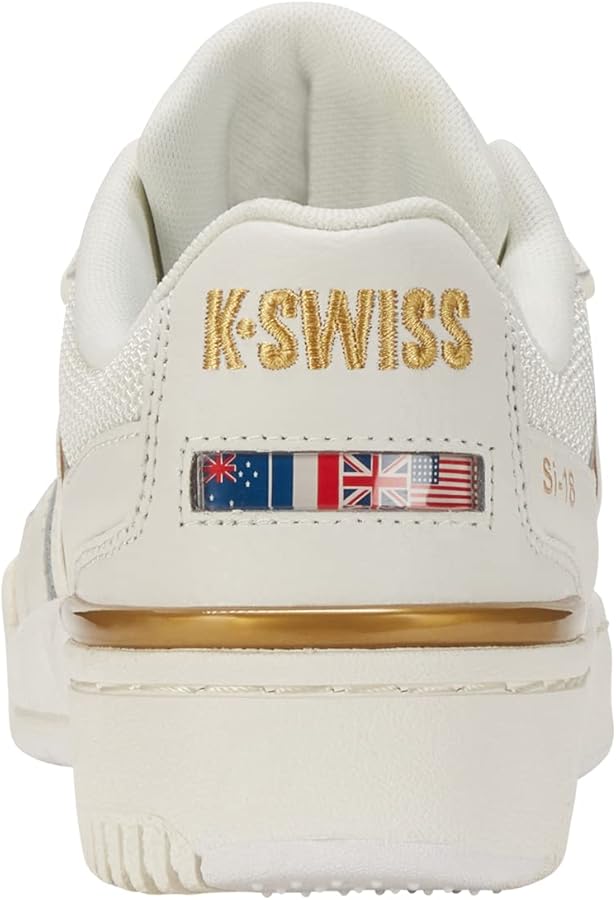 Amazon.com | K-Swiss Women's SI-18 Rival Sneaker, Snow White/Gold