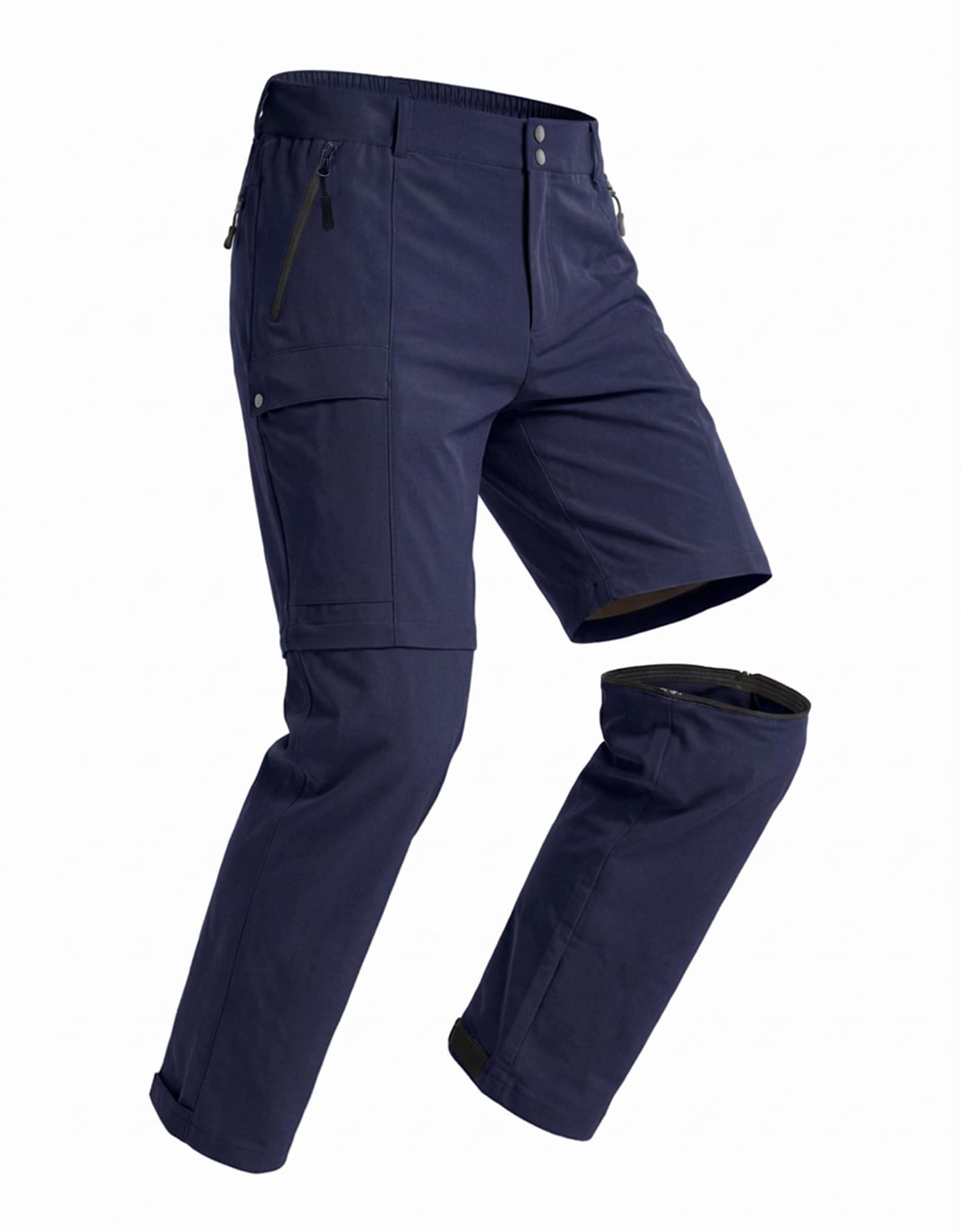 GymBrave Pantaloni da Trekking Uomo Zip-off, Leggeri e Traspiranti, Pantaloni Outdoor Cargo con Tasche Multiple, Estate, Escursionismo, Campeggio e Lavoro