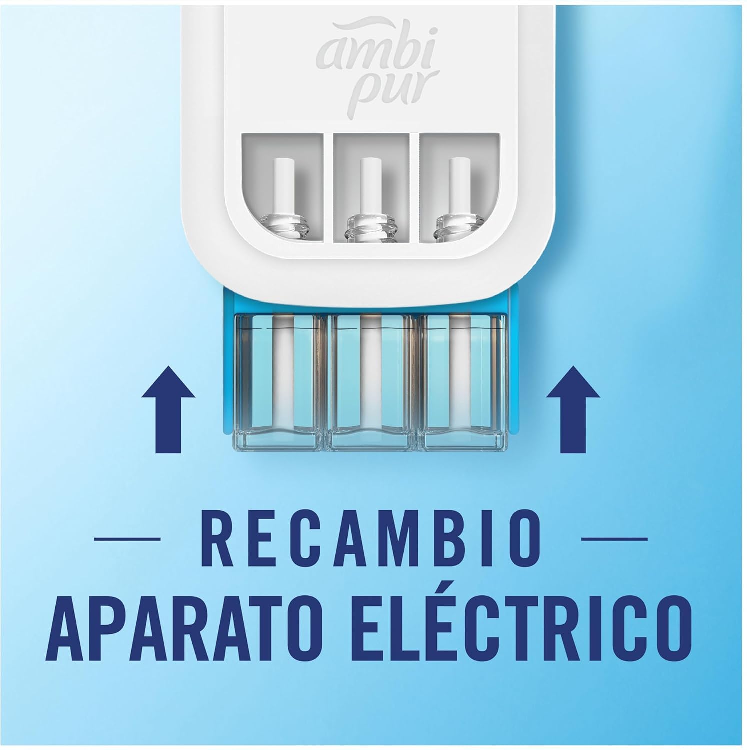 Ambi Pur 3Volution Nubes De Algodón Recambio De Ambientador Eléctrico 80ml, 3 Aromas Que Se Alternan Para Eliminar Olores 4 Unidades