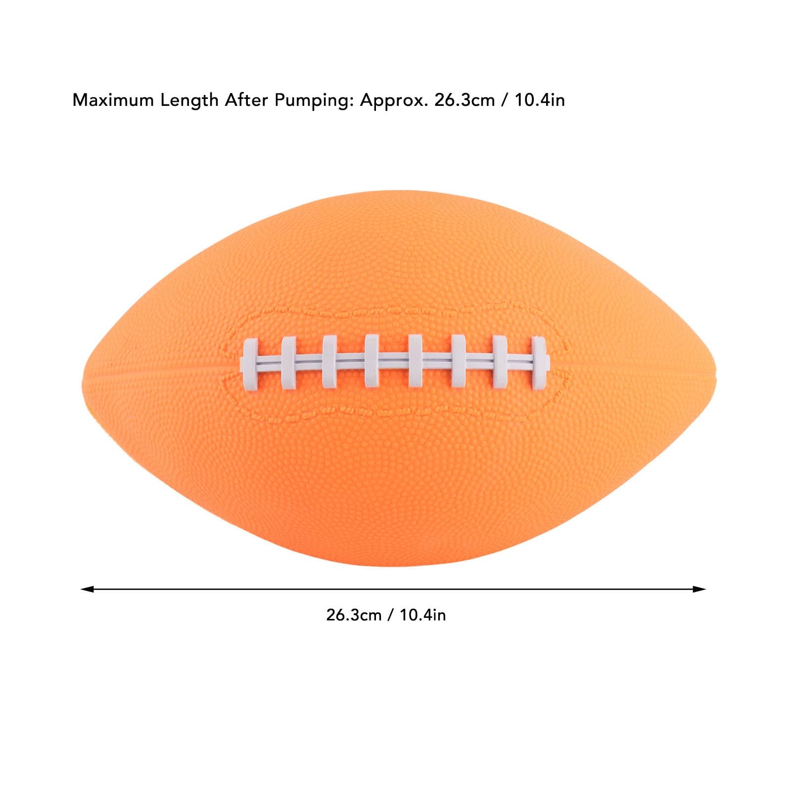 Glow Light Up Football LED Rugby para niños Adultos Vibrante Luminiscencia Equilibrio Estable Naranja Tamaño 6