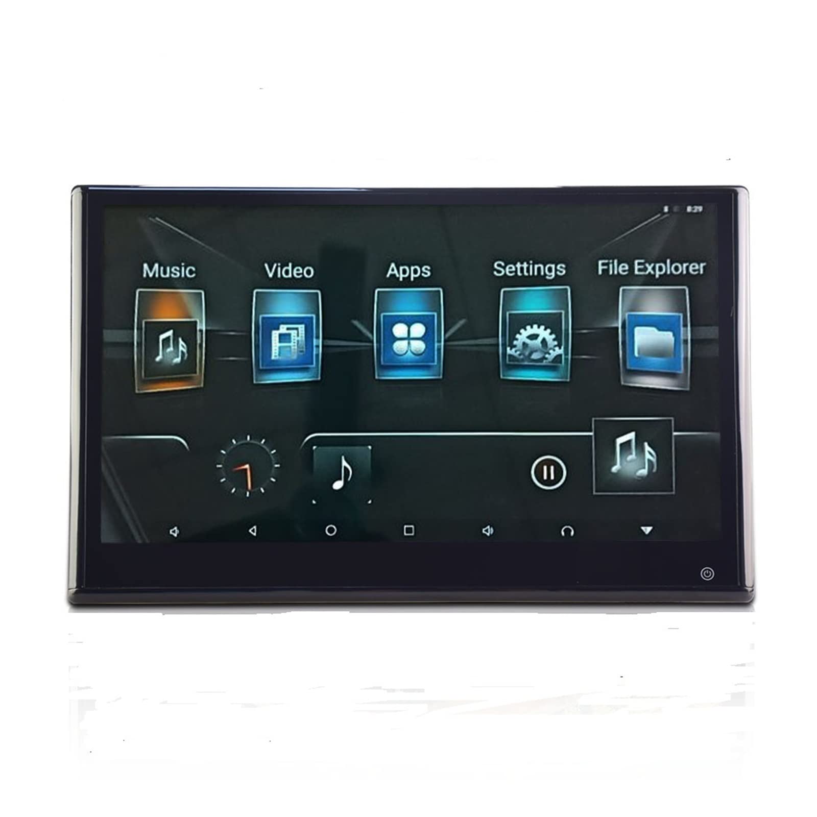 12,5 Pollici IPS Touch Car Poggiatesta Monitor 4K Video Player Gioco Telecomando IR AV FM USB RAM 2G / 32GB Rom(1 pc)