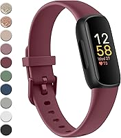 Vista 18 de Meliya para Fitbit Inspire 3 Correas para Hombres y Mujeres, Correas Deportivas de Repuesto de Silicona Suave Ajustable Compatibles
