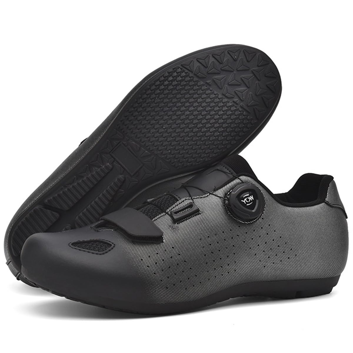 Zapatillas de Ciclismo para Hombre Mujer con Suela de Goma