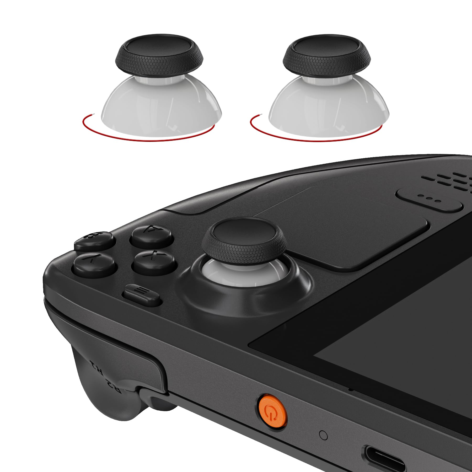 Amazon.co.jp: eXtremeRate Steam Deck LCD対応用交換サムスティック