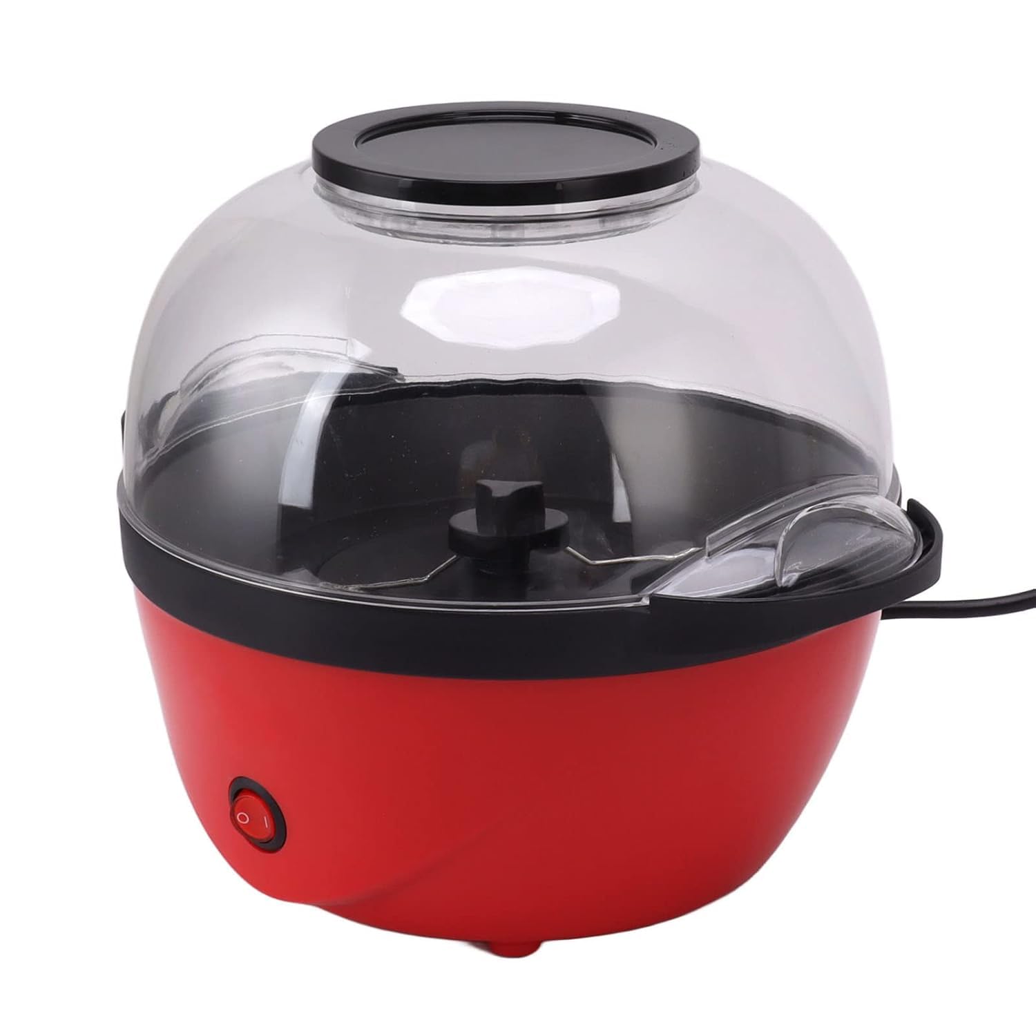 Alokrupaswam Popcorn Machine 450W Electric Popcorn Maker with Butter Melting Plate & Stirring Stick Storage Cover, Easy Operation Household Snack Maker, EU Plug 220V-image-22