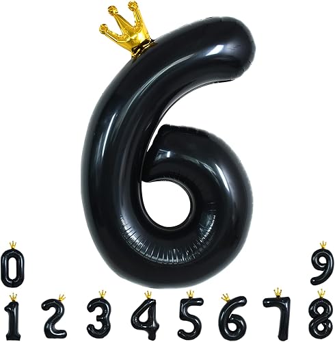 Miniatura 43 de TONIFUL Globos arcoíris de 40 pulgadas con números grandes del 0 al 9, globos digitales número 4 para helio, globos de aluminio Mylar con números